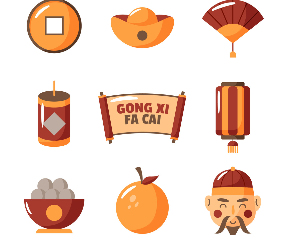 Gong Xi Fa Cai Icon Set