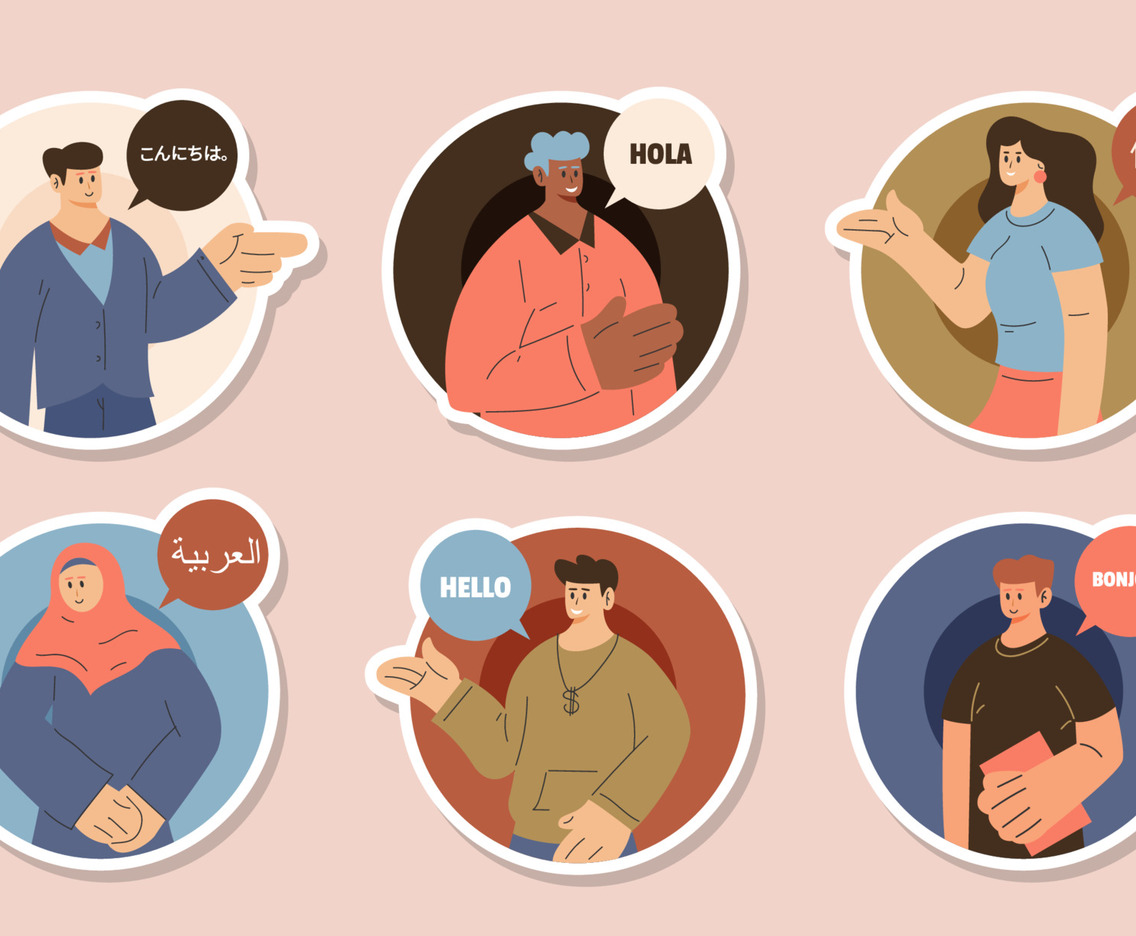 Language Diversity Sticker Collection