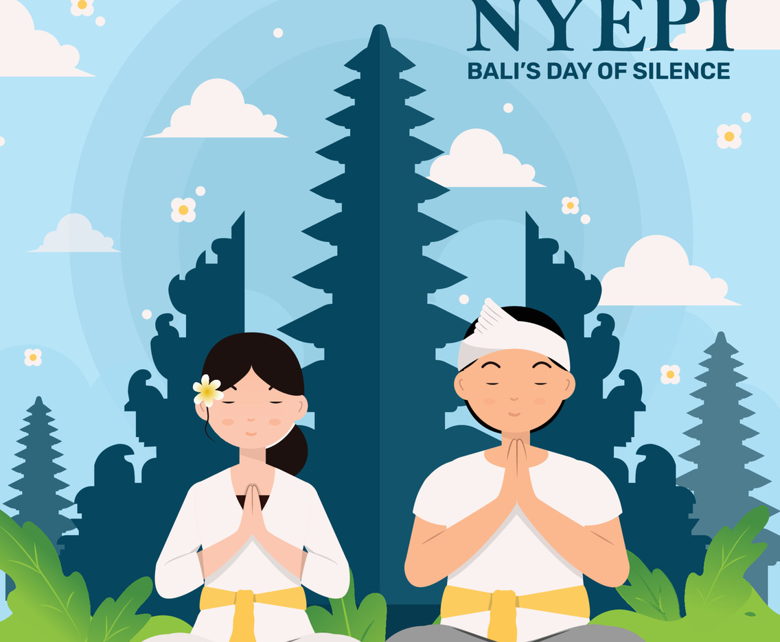 People Doing Meditation to Celebrating Nyepi