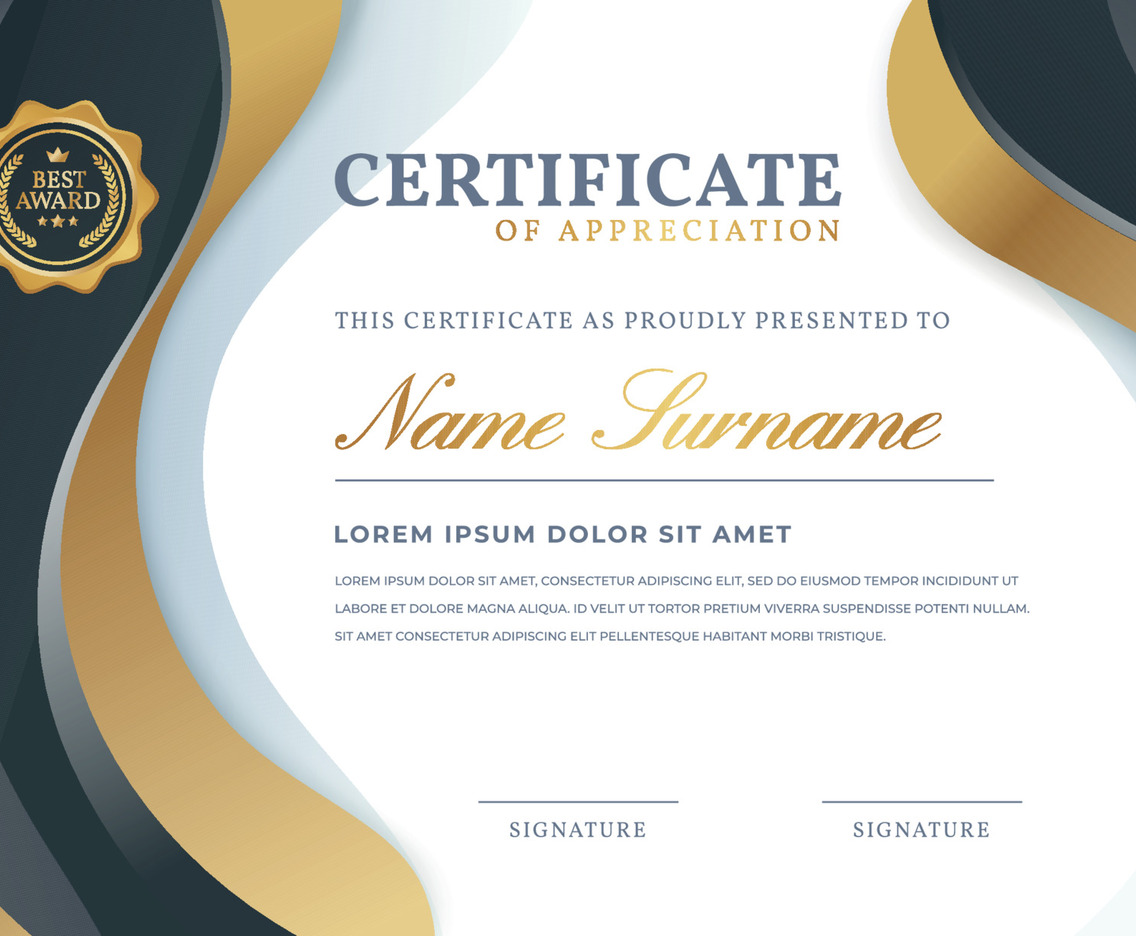 Certificate of Appreciation Template Background