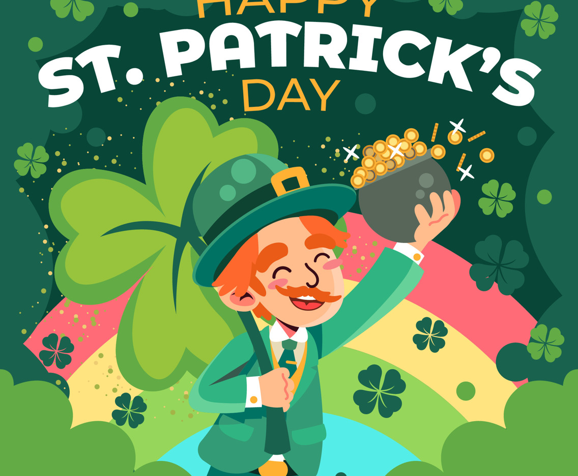Leprechaun Lucky Clover Leave