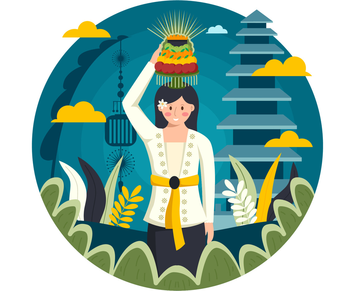 Celebration of Nyepi Day Concept