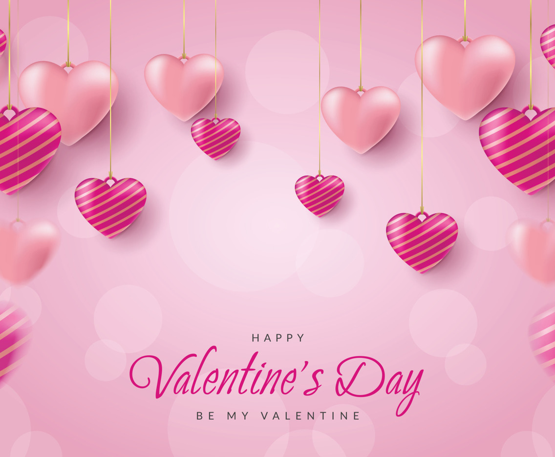 Romantic Valentine's Day Pink Background