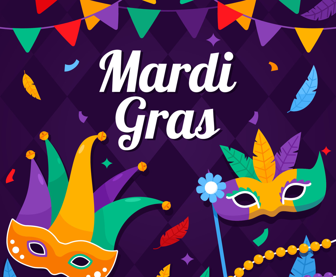Background of Mardi Gras Carnival