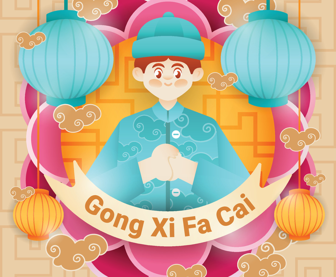 Gong Xi Fa Cai Background Template