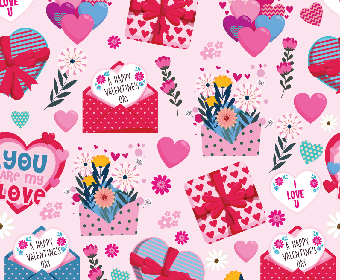 Cute Element Valentine Pattern