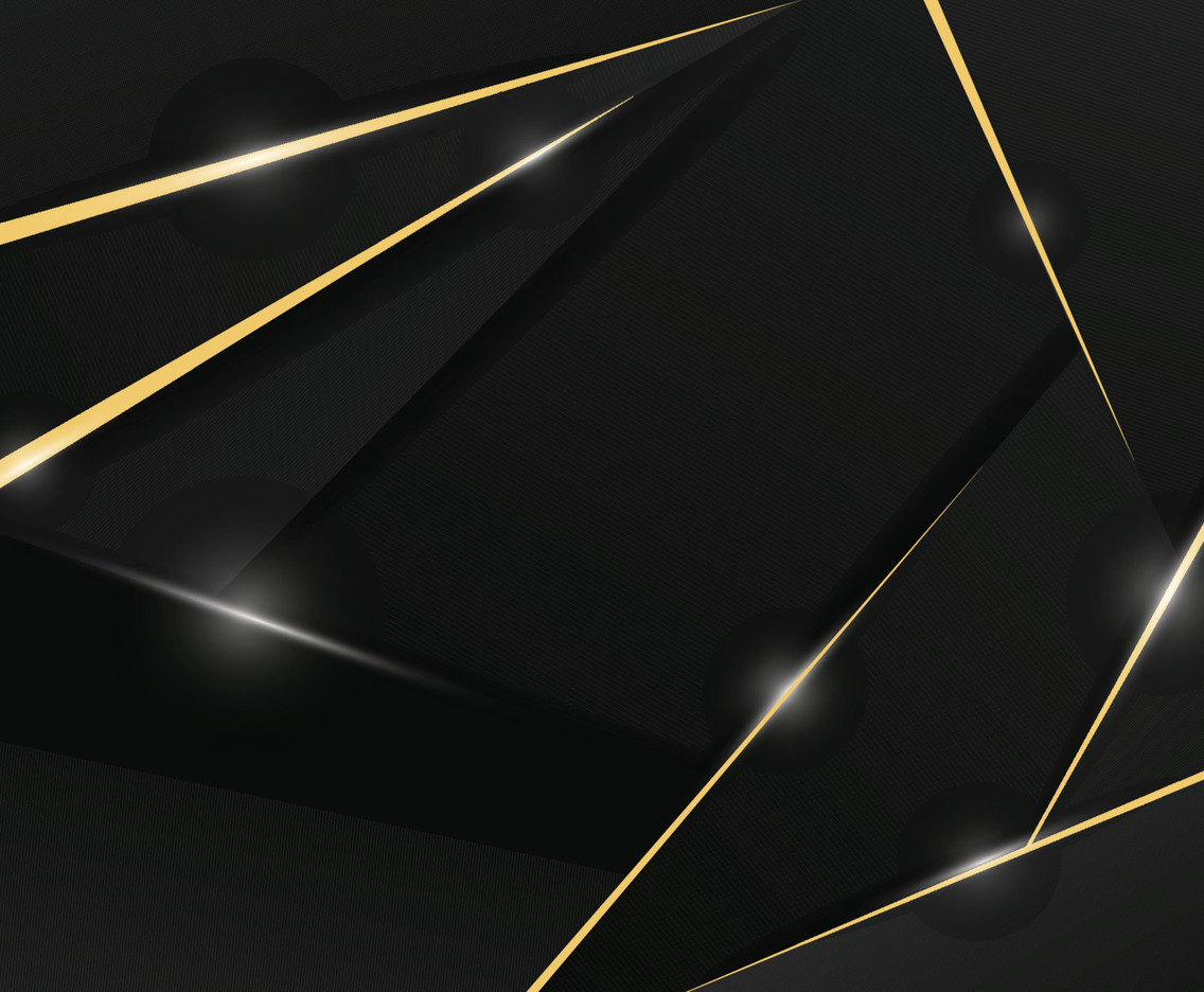 Luxury Black Background with Gold Light