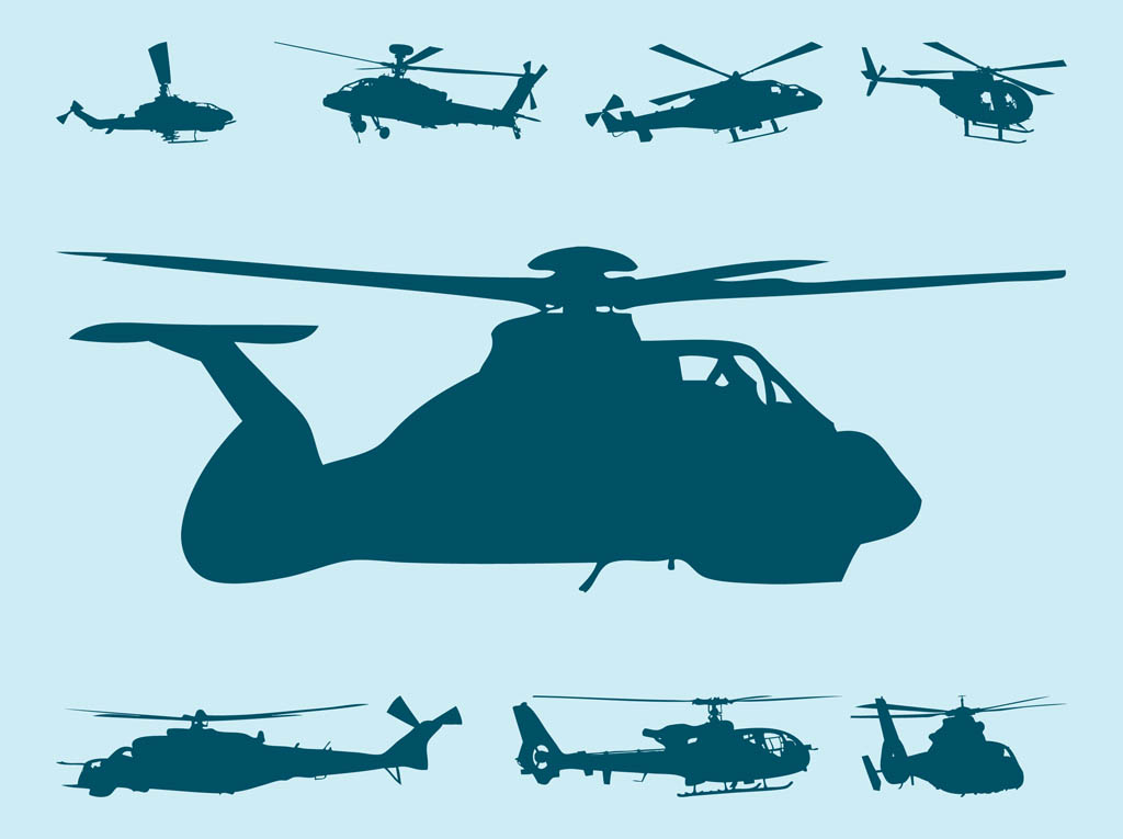 Helicopters Vector