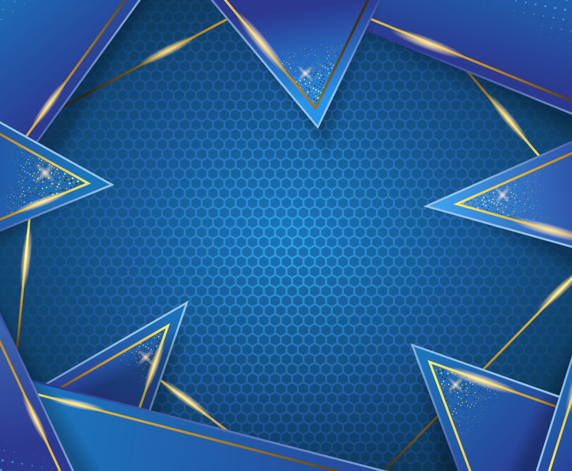 Diagonal Blue and Gold Stripe Concept