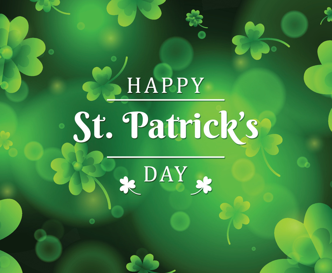 Shamrock Clover Background Template Concept