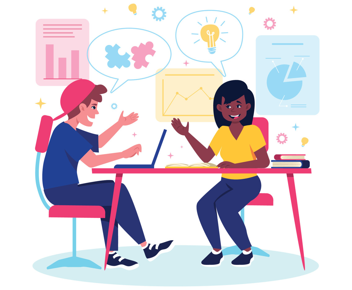 Teenagers Brainstorming Ideas