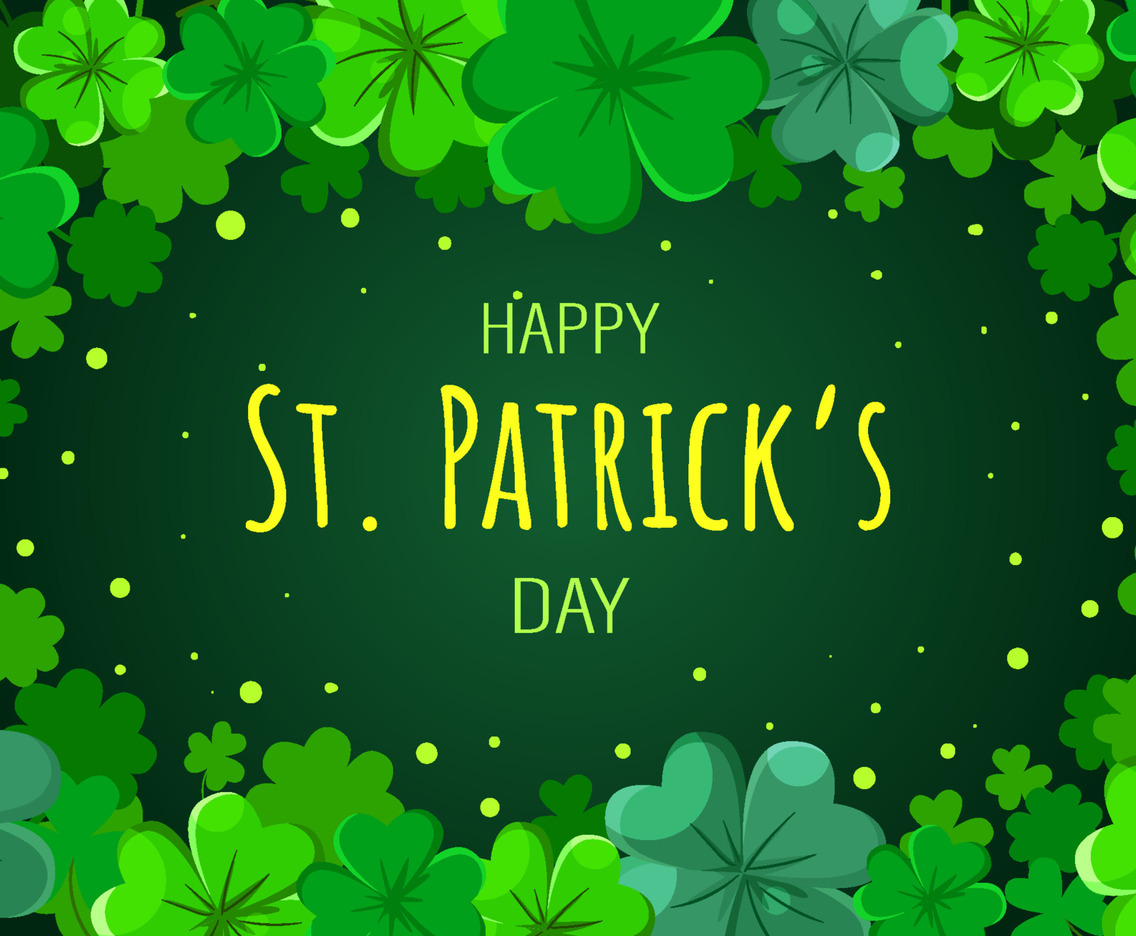 St Patrick's Day Clover Background