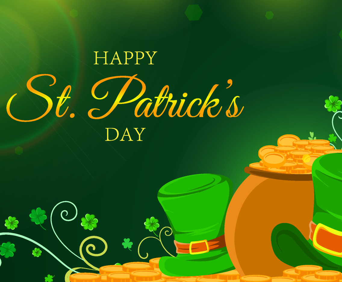 St Patrick's Day with Hat Background