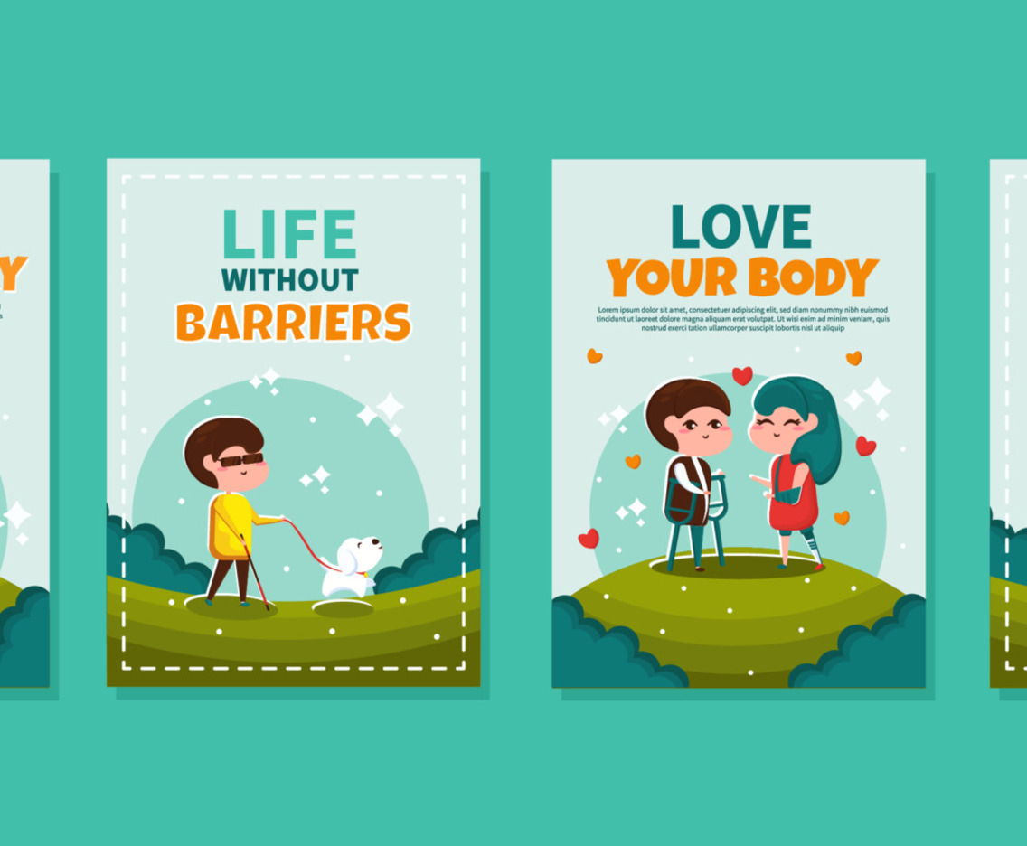 Set of People with Disabilities Cards