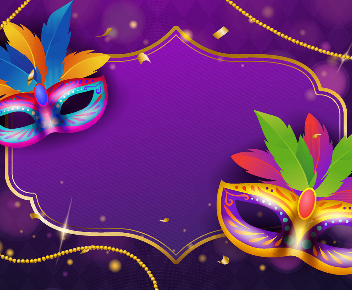 Mardi Gras Mask Background