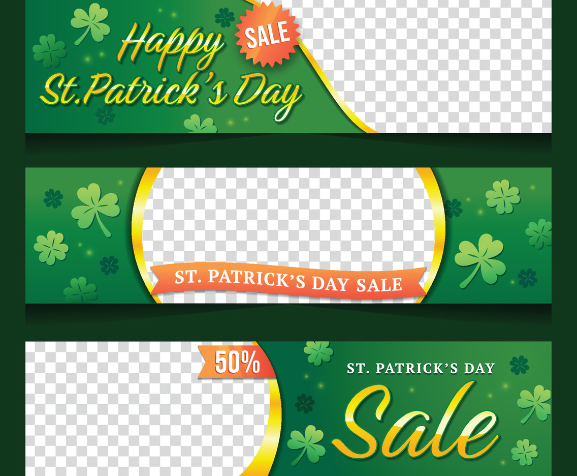 Saint Patrick's Day Sale Horizontal Banner