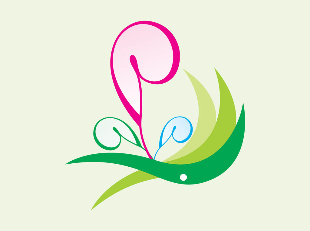 Curved Flowers Icon