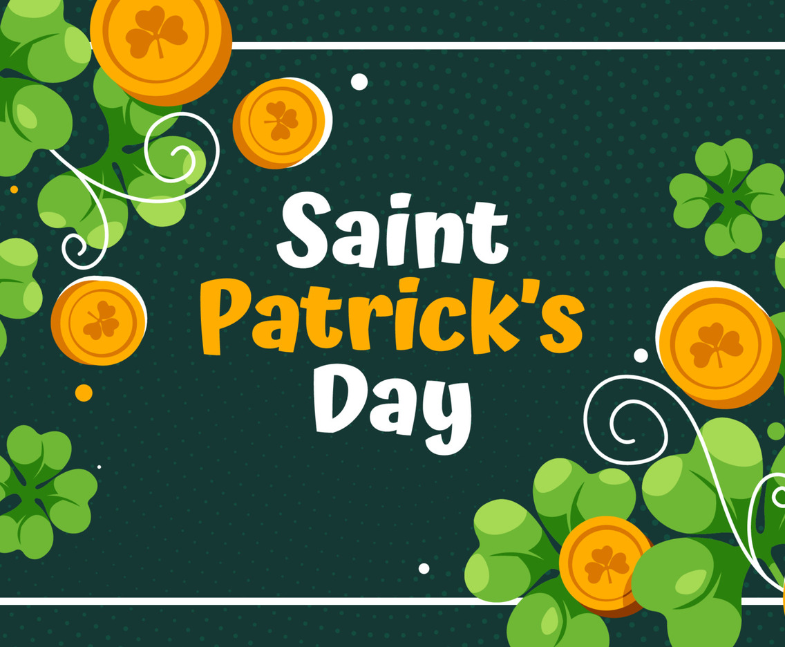 Beautiful St. Patrick's Day Shamrock Clover Background