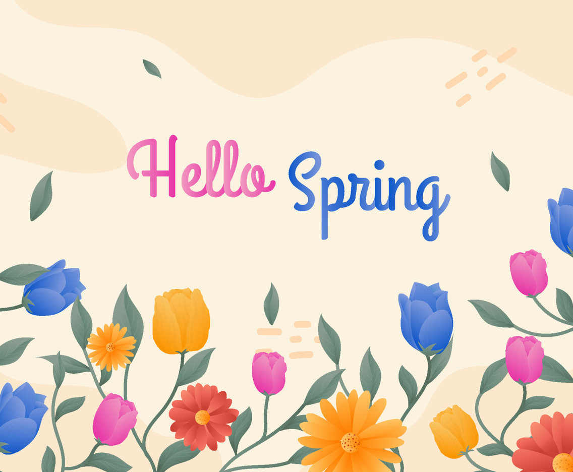 Background of Spring Flower Leaf Nature