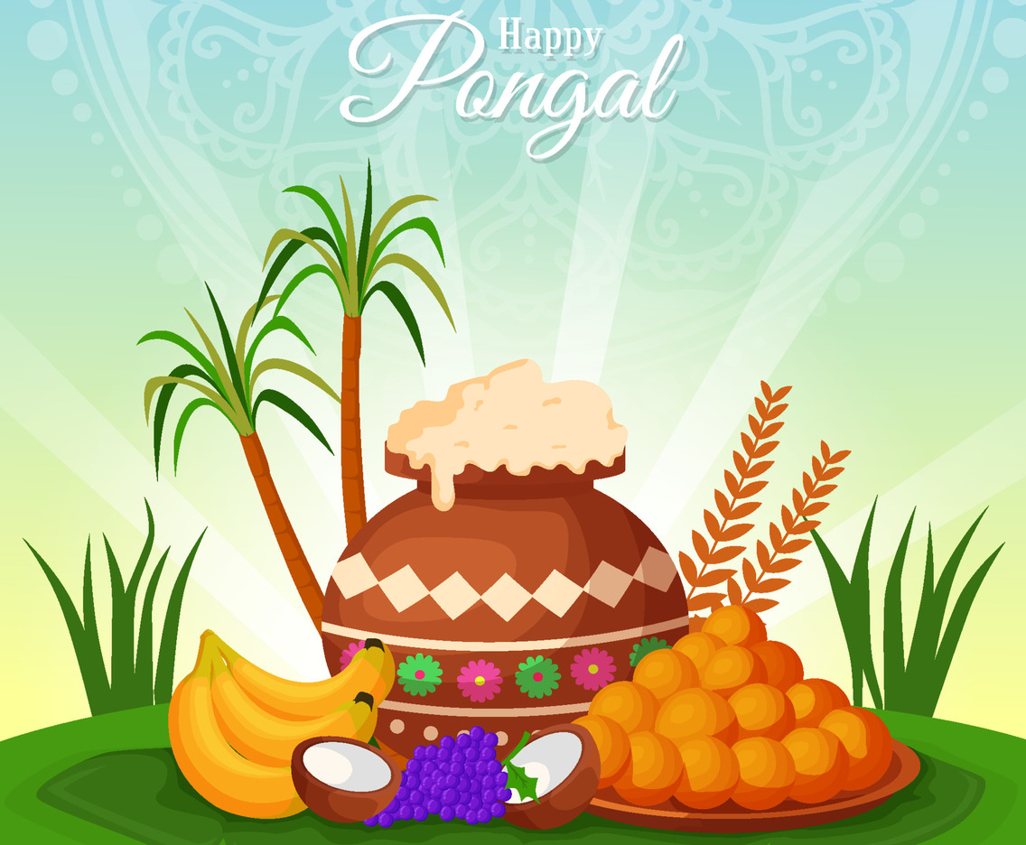 Happy Pongal Concept