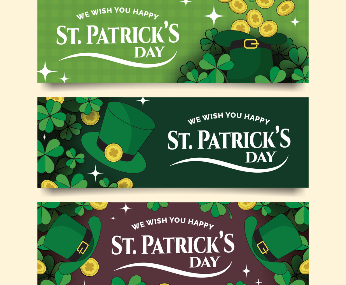 Saint Patrick's Day Hat Banner Collection