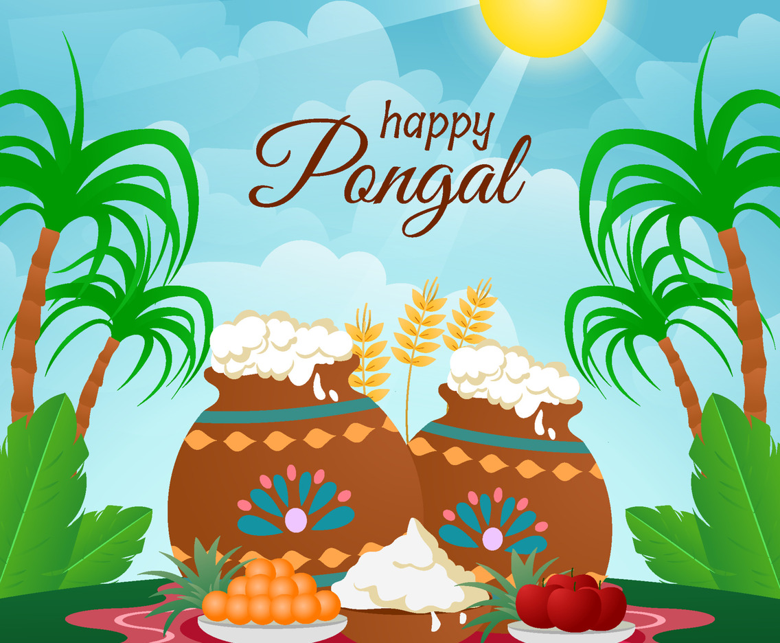 Happy Pongal Concept