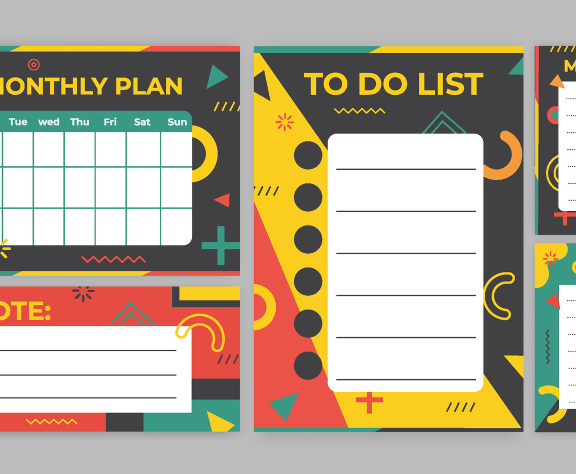 Collection Set of Fun Journal Template