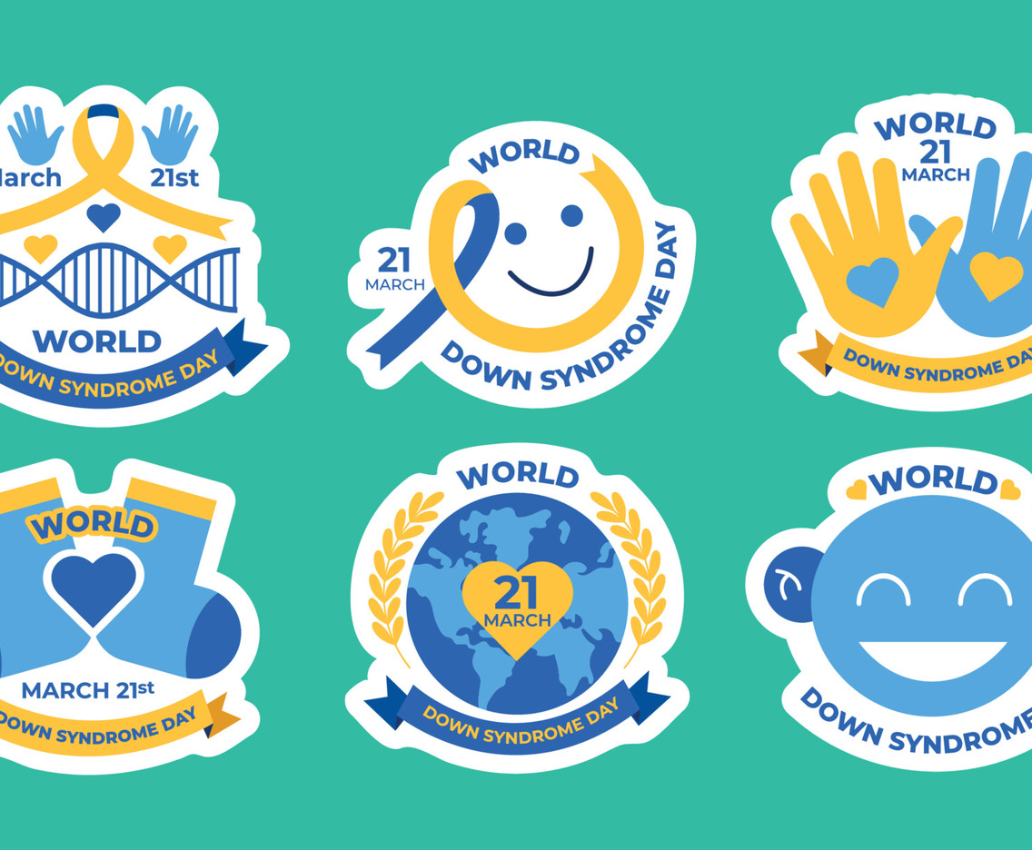 World Down Syndrome Sticker Set
