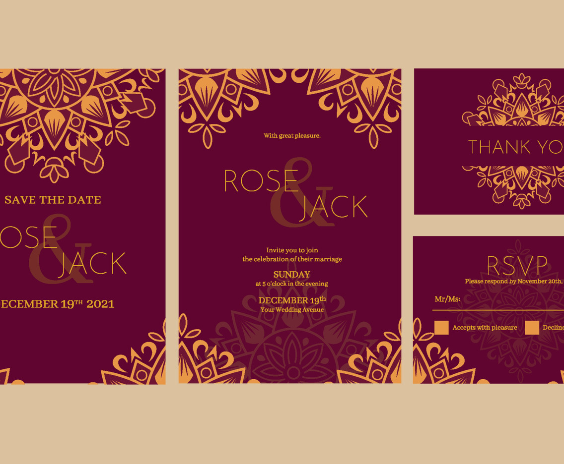 India Wedding Invitation