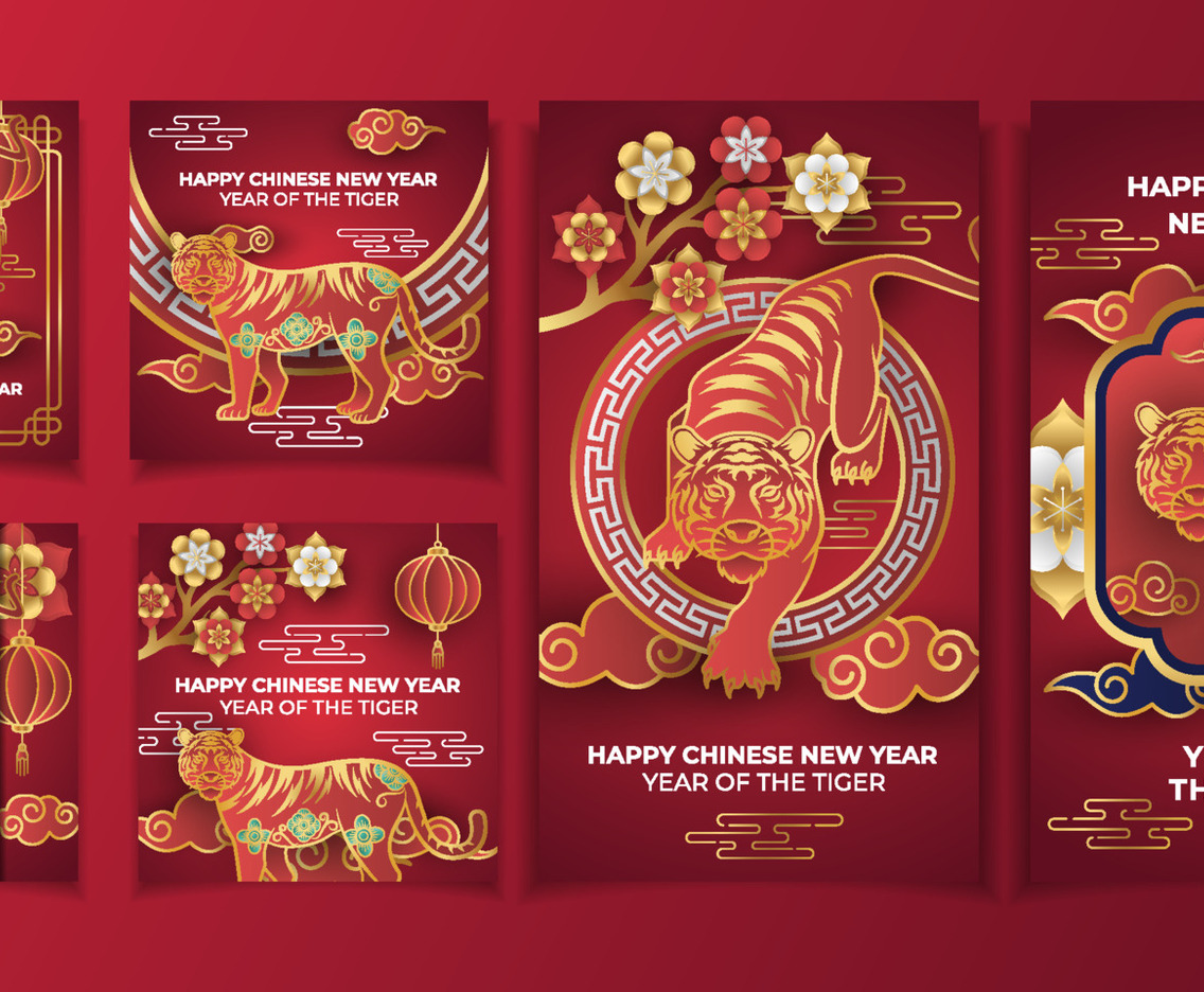 Chinese New Year of The Tiger Social Media Post