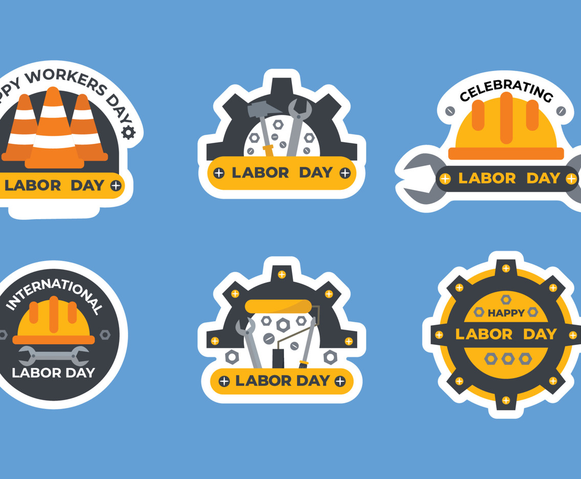 Labor Day Sticker