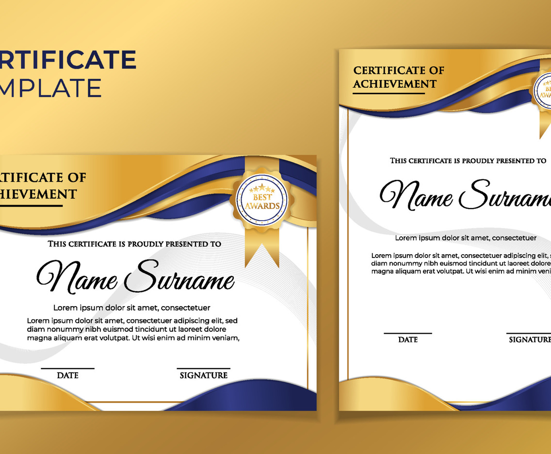 Luxury Certificate of Achievement
