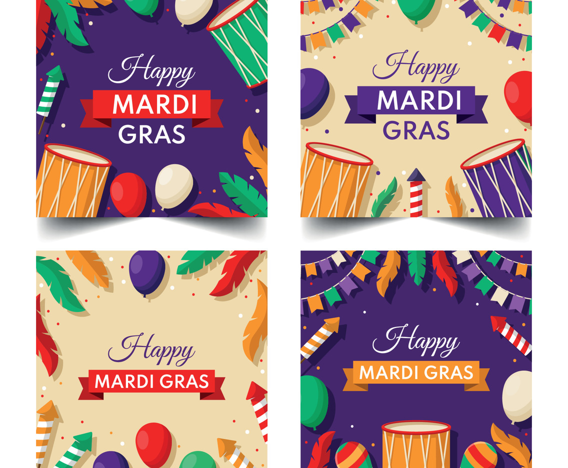Mardi Gras Card Collection
