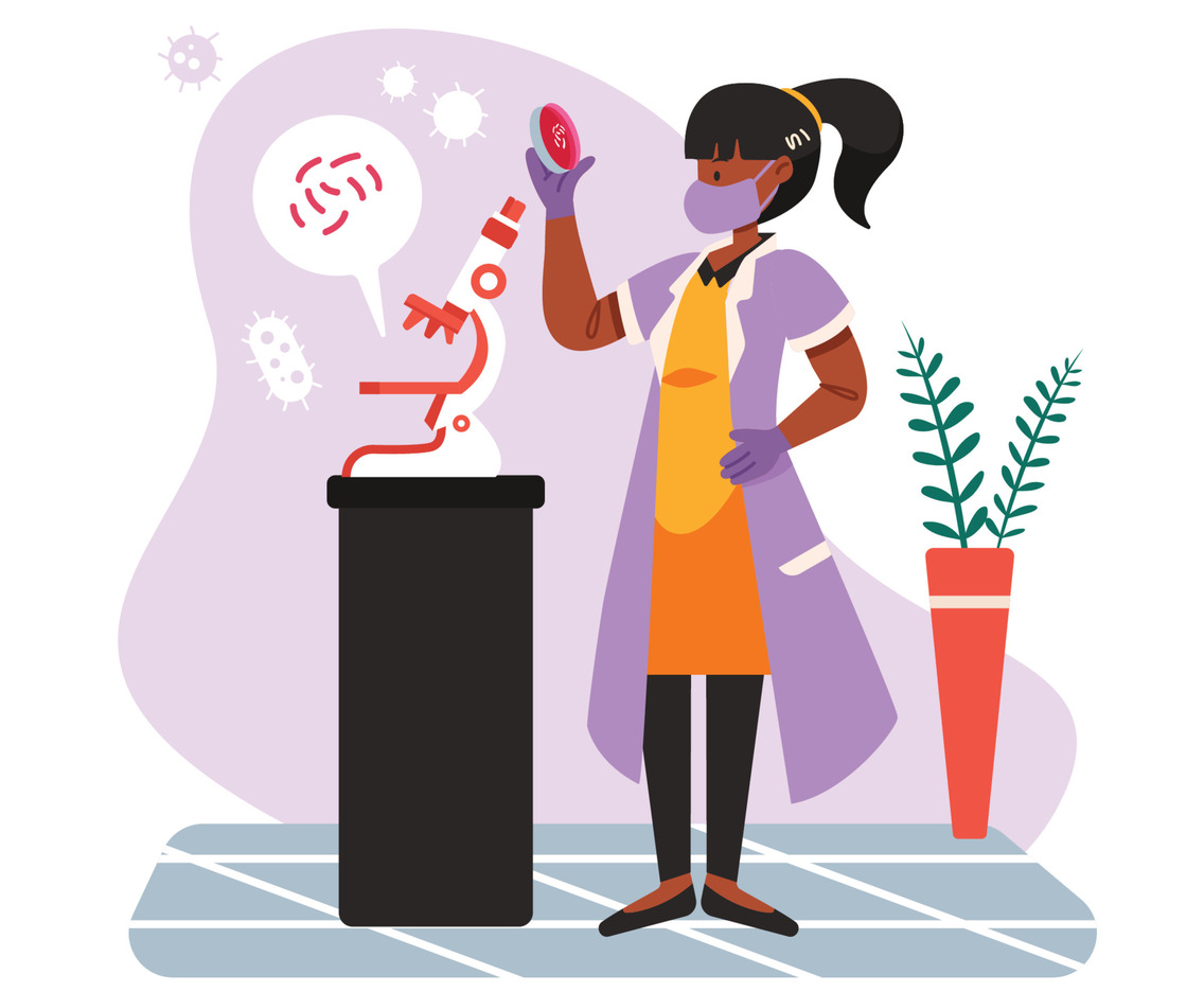 A Woman Scientist Observed a Microbe