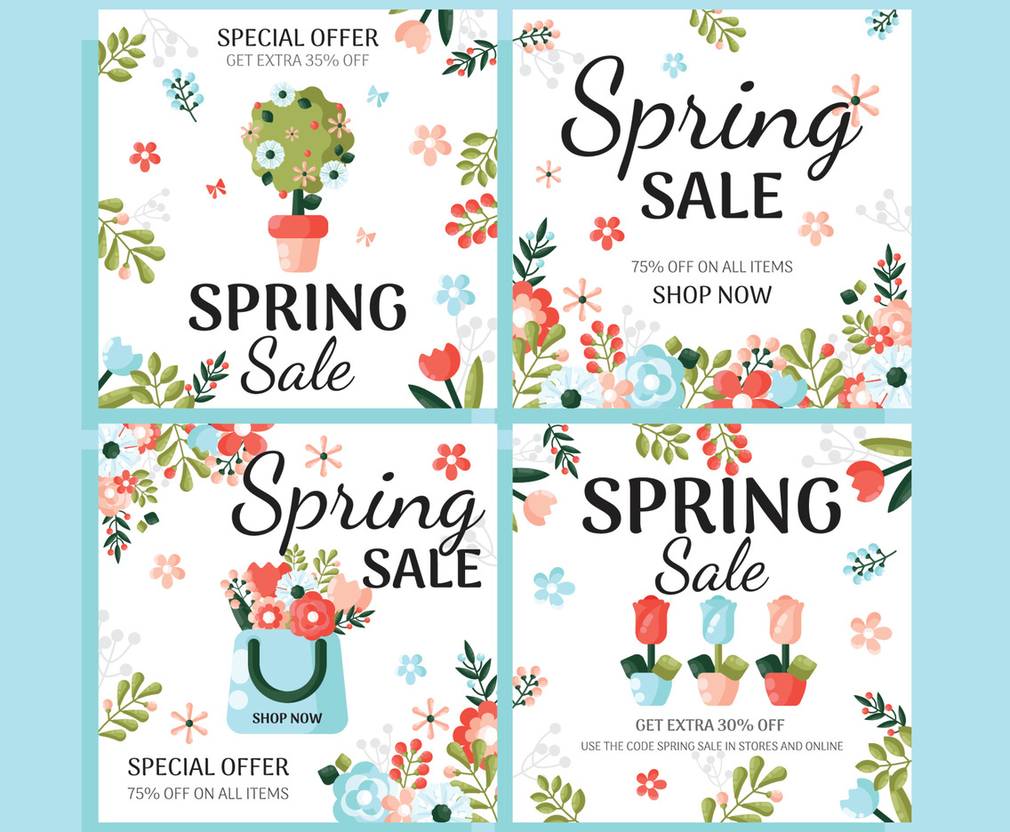 Spring Sale Social Media Posts