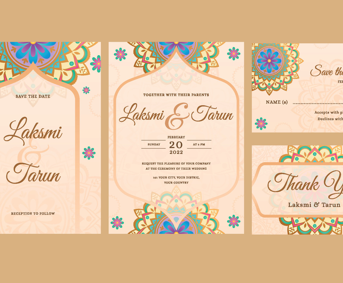 India Wedding Invitation