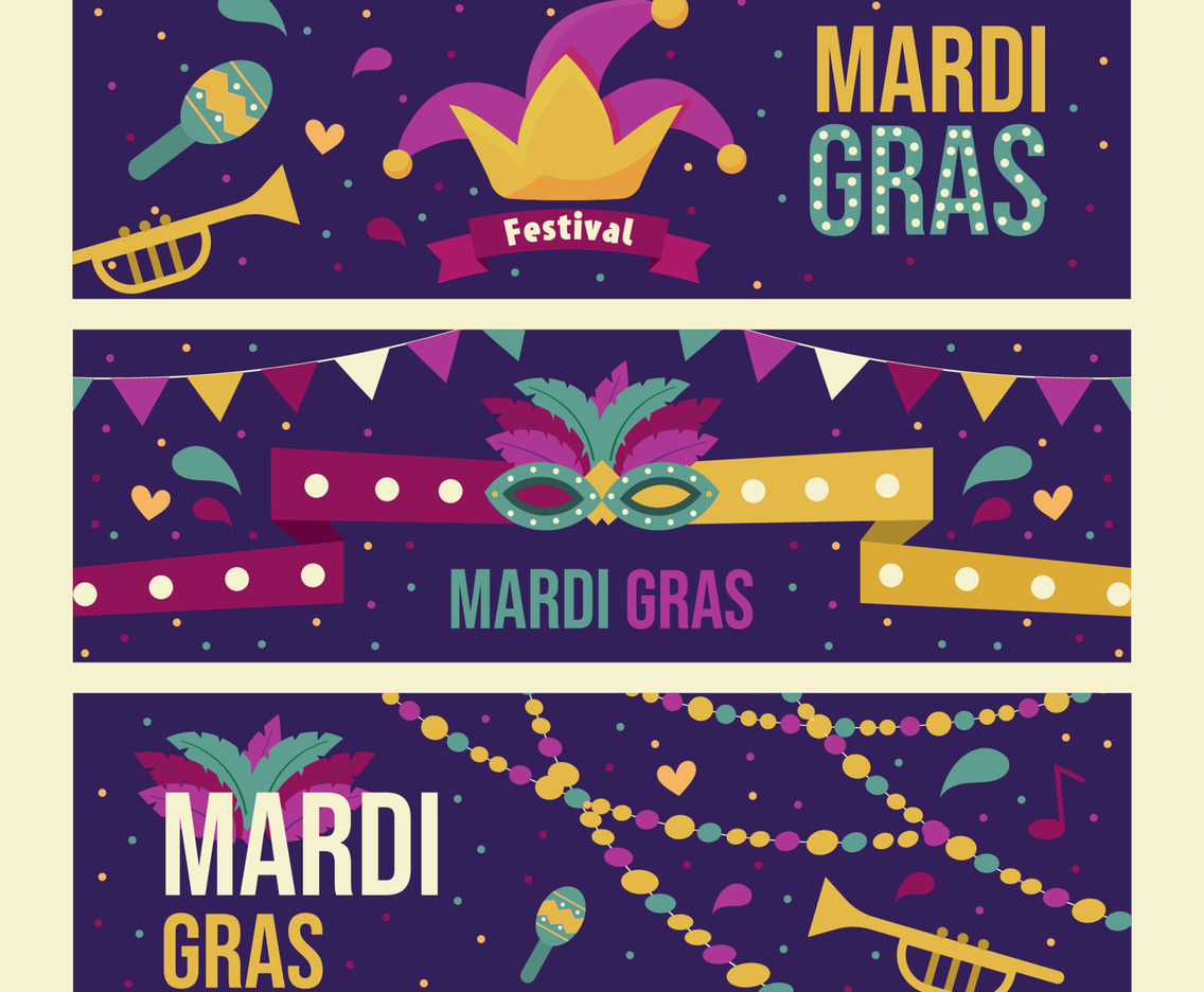 Mardi Gras Banner Collection