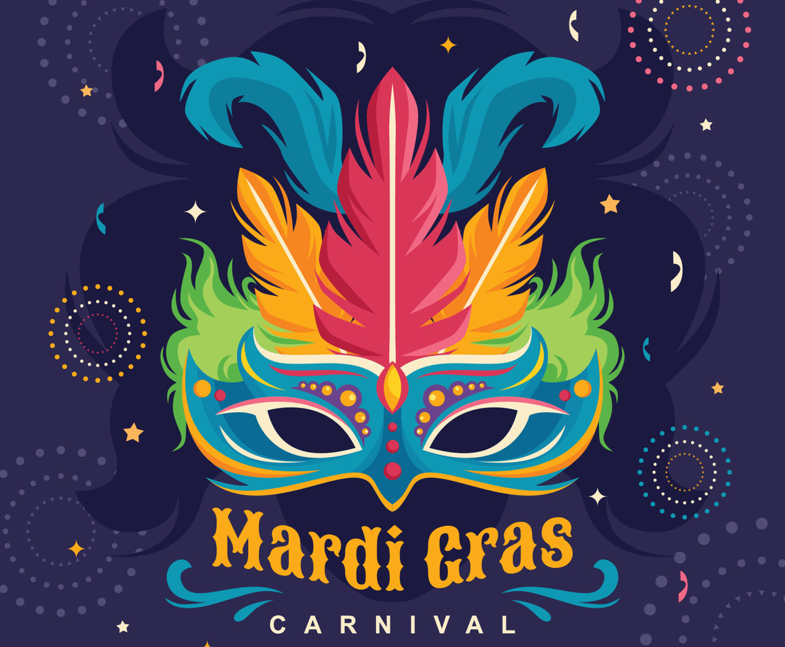 Mardi Gras Mask Carnival Concept