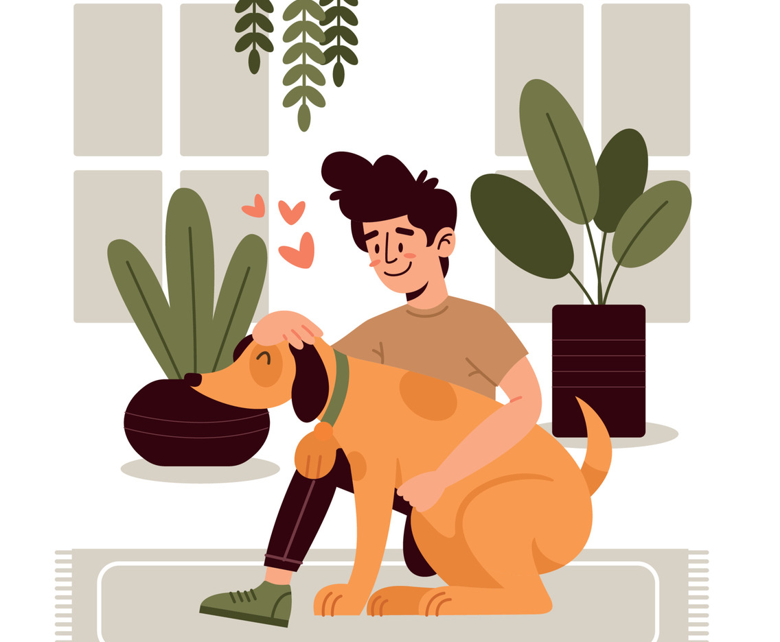 People and Pets Concept