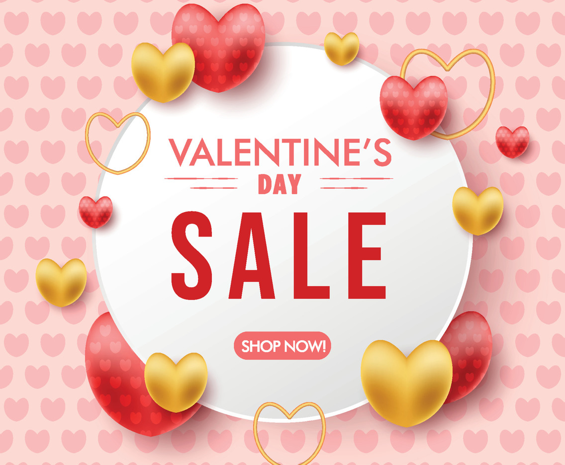 Valentine Day Sale Background