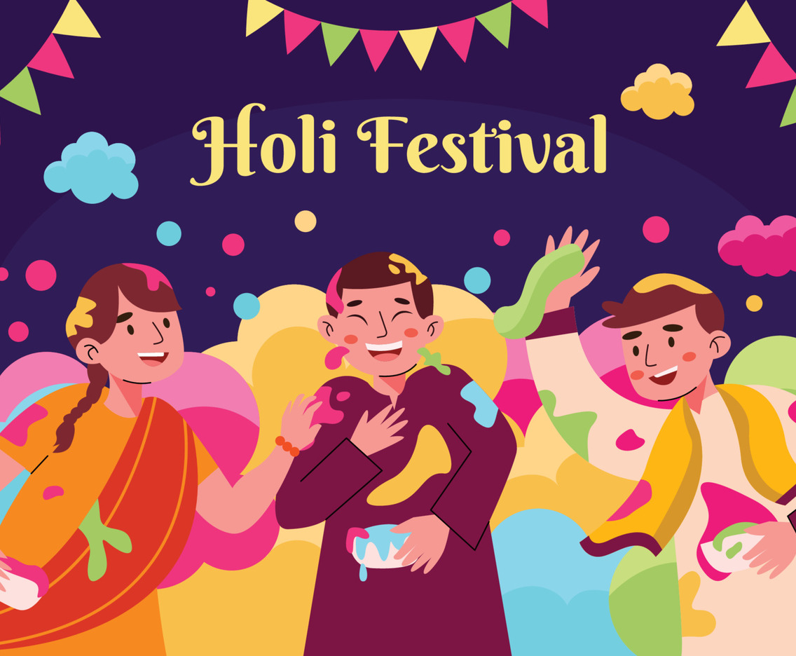 People Having Fun Holi Festival