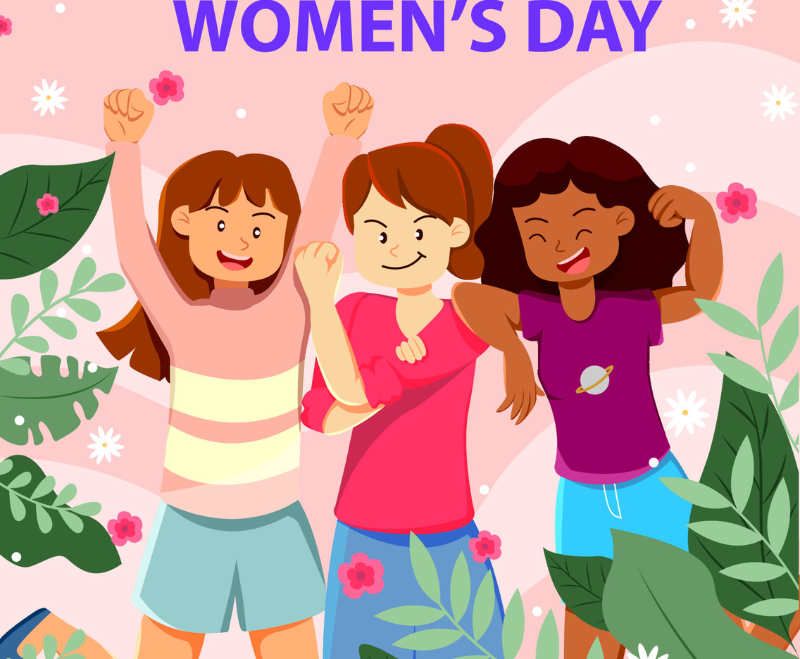 Woman Supporting Each Other at International Women's Day