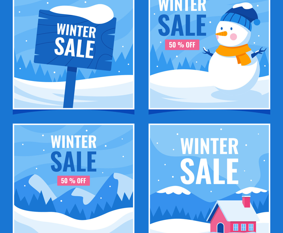 Winter Sale Social Media Post