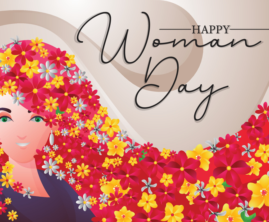 Happy Woman Day Concept