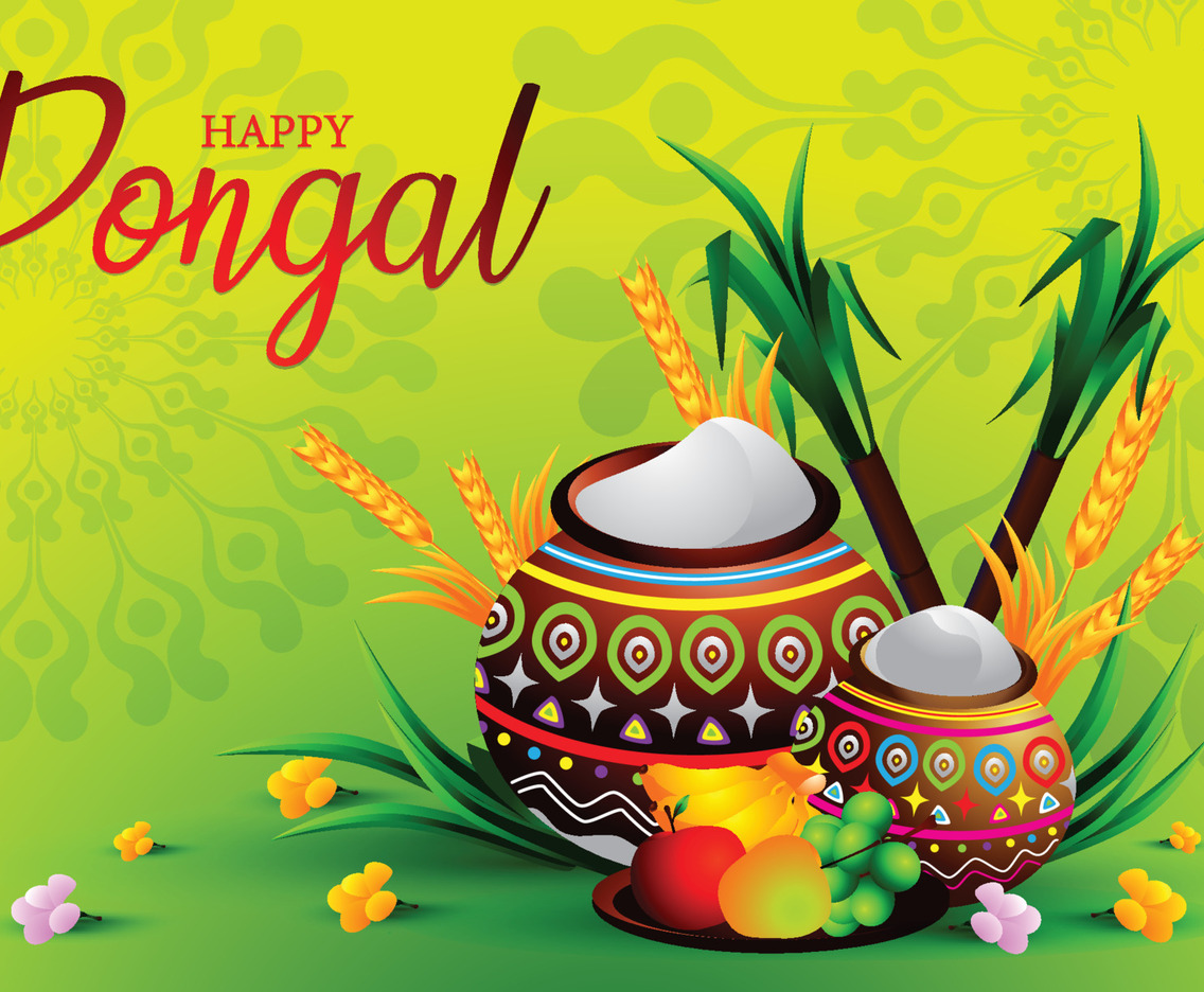 Celebrate Pongal Day Concept