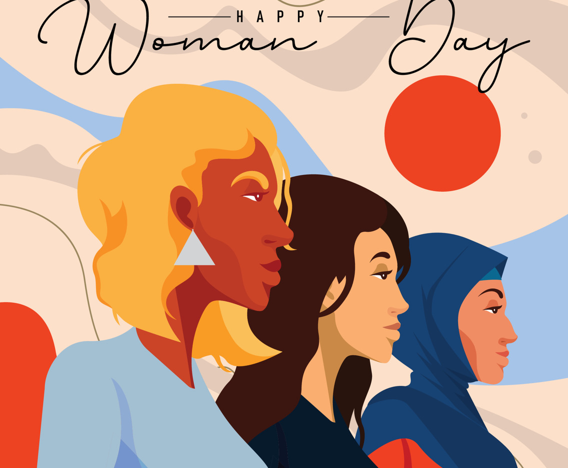 Happy Woman Day Concept