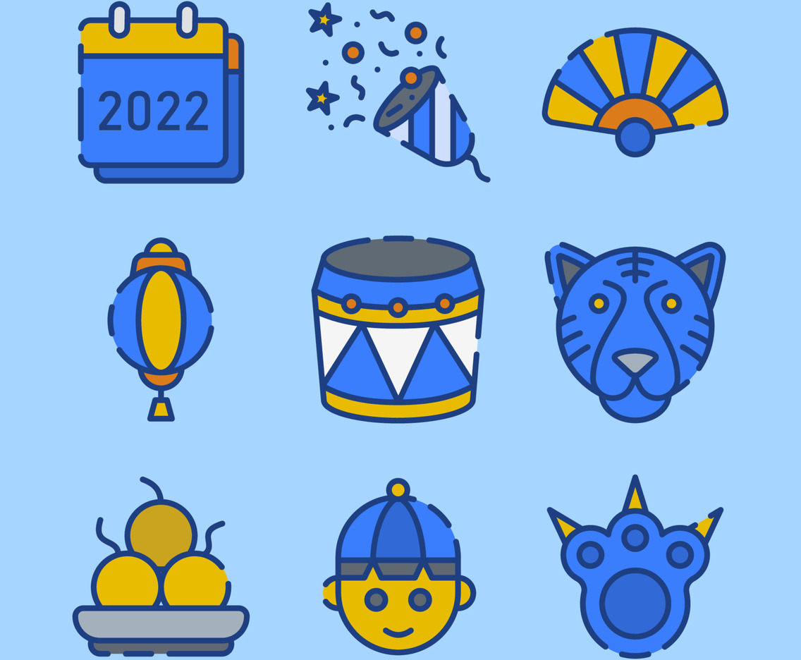 Year Of Blue Water Tiger Icon