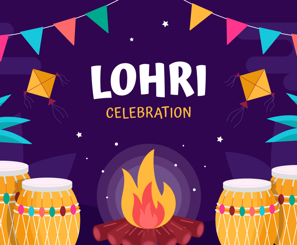 Lohri Festival Celebration Background