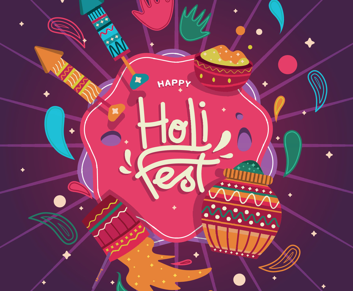 Colorful Indian Holi Festival