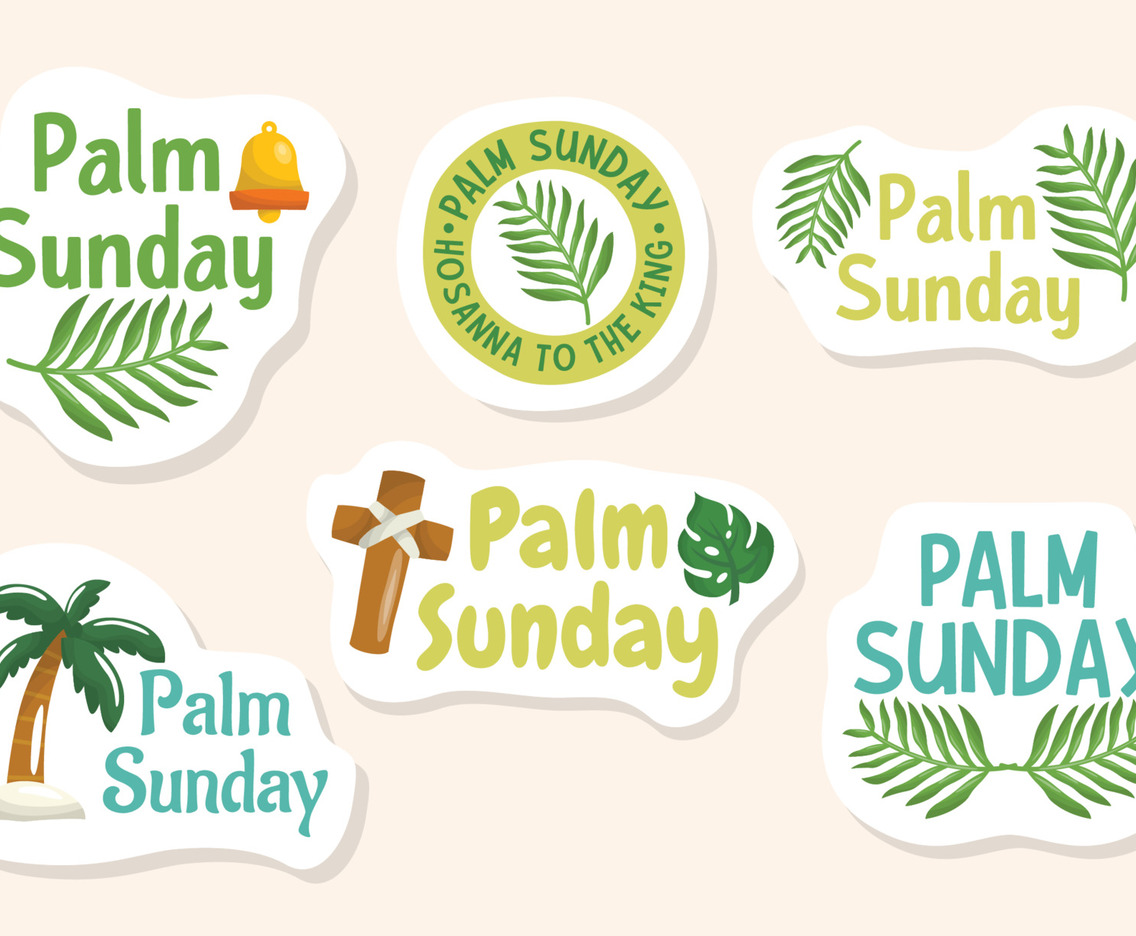 Palm Sunday Sticker Set